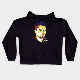 Joe Burrow Fanart WPAP Style Kids Hoodie